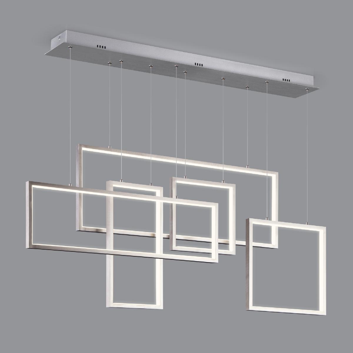 Подвесная светодиодная люстра Eurosvet Smart Direct 90278/5 сатин-никель