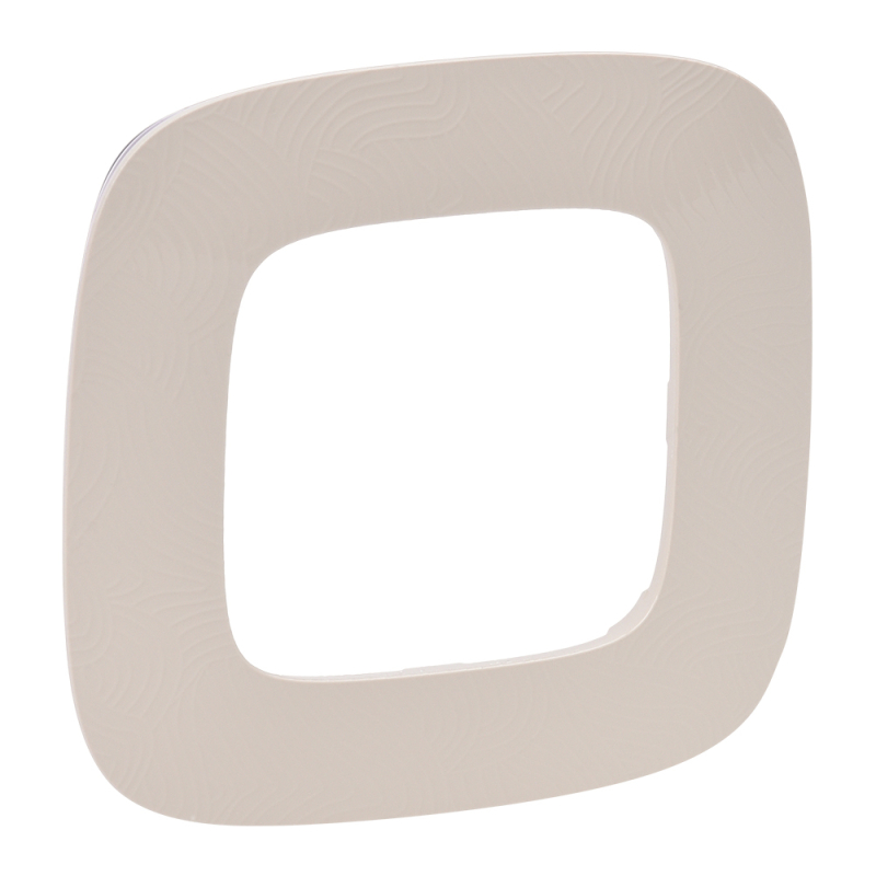 Рамка 1-постовая Legrand Valena Allure Тиснение бежевое 754381