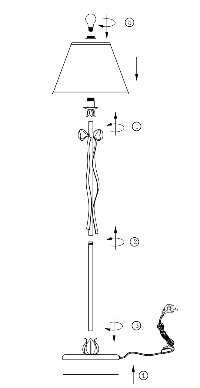 Торшер Odeon Light Esteli 2527/1F