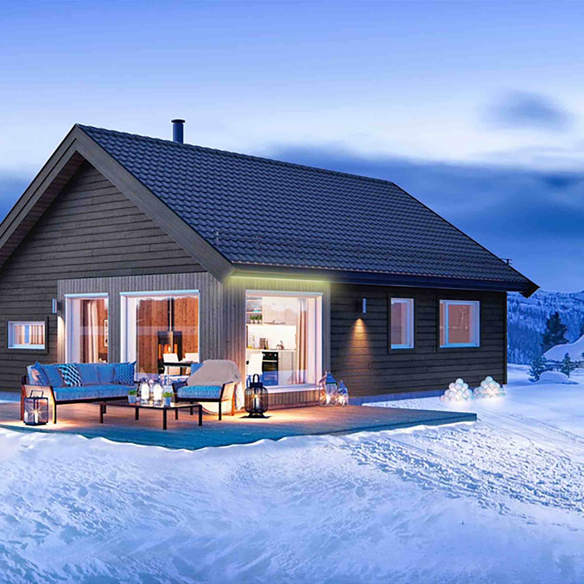 Комплект светодиодной ленты Apeyron 220В 4,8Вт/м smd3528, 60д/м IP65 300Лм/м 5м 3000К, (шнур питания 220В заглушка-1шт, крепеж-5шт) SL-05