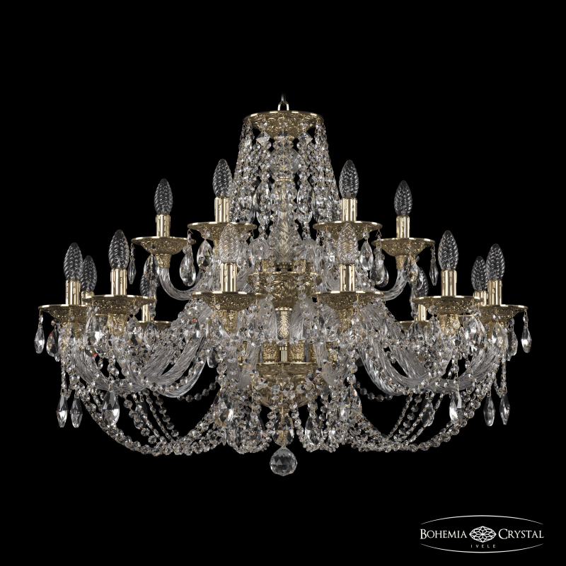 Подвесная люстра Bohemia Ivele Crystal 16106/12+6/300/2d G