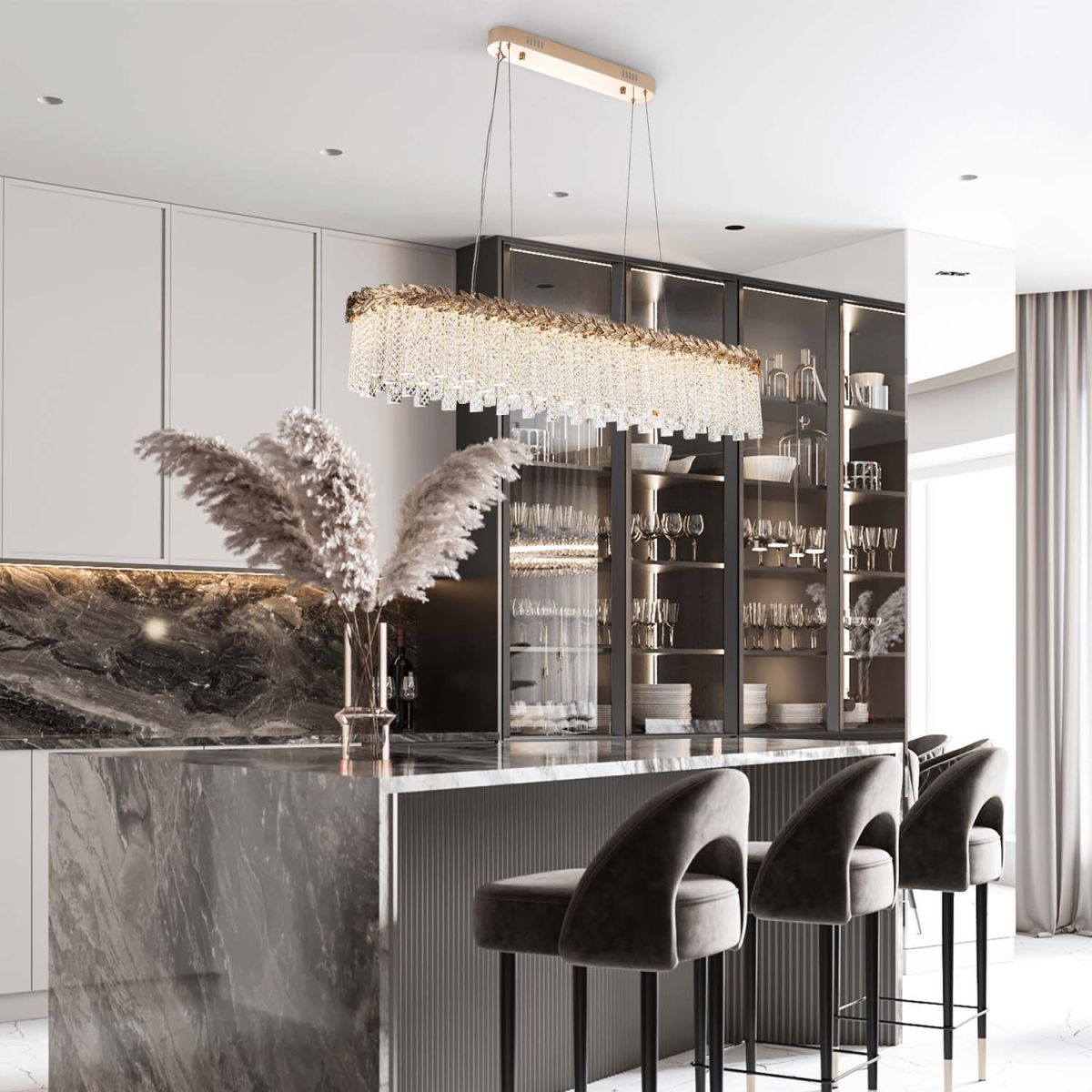 Подвесная люстра Modelux ML.8250.1100 GD