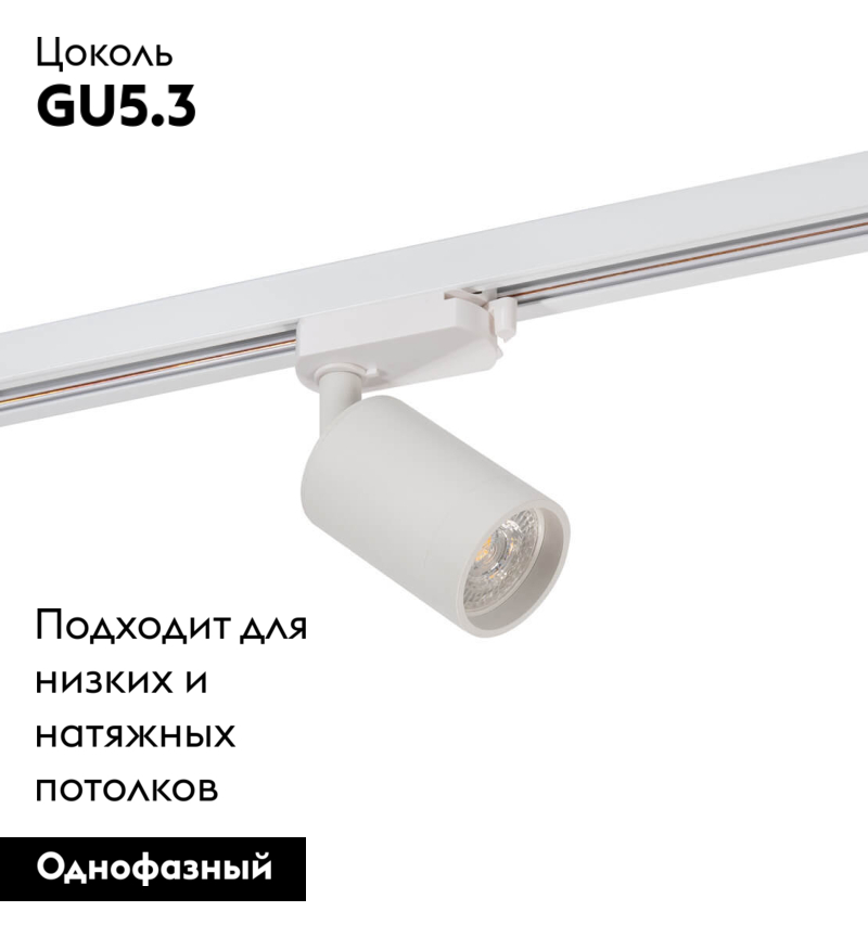 Светильник на шине Denkirs DK6201-WH