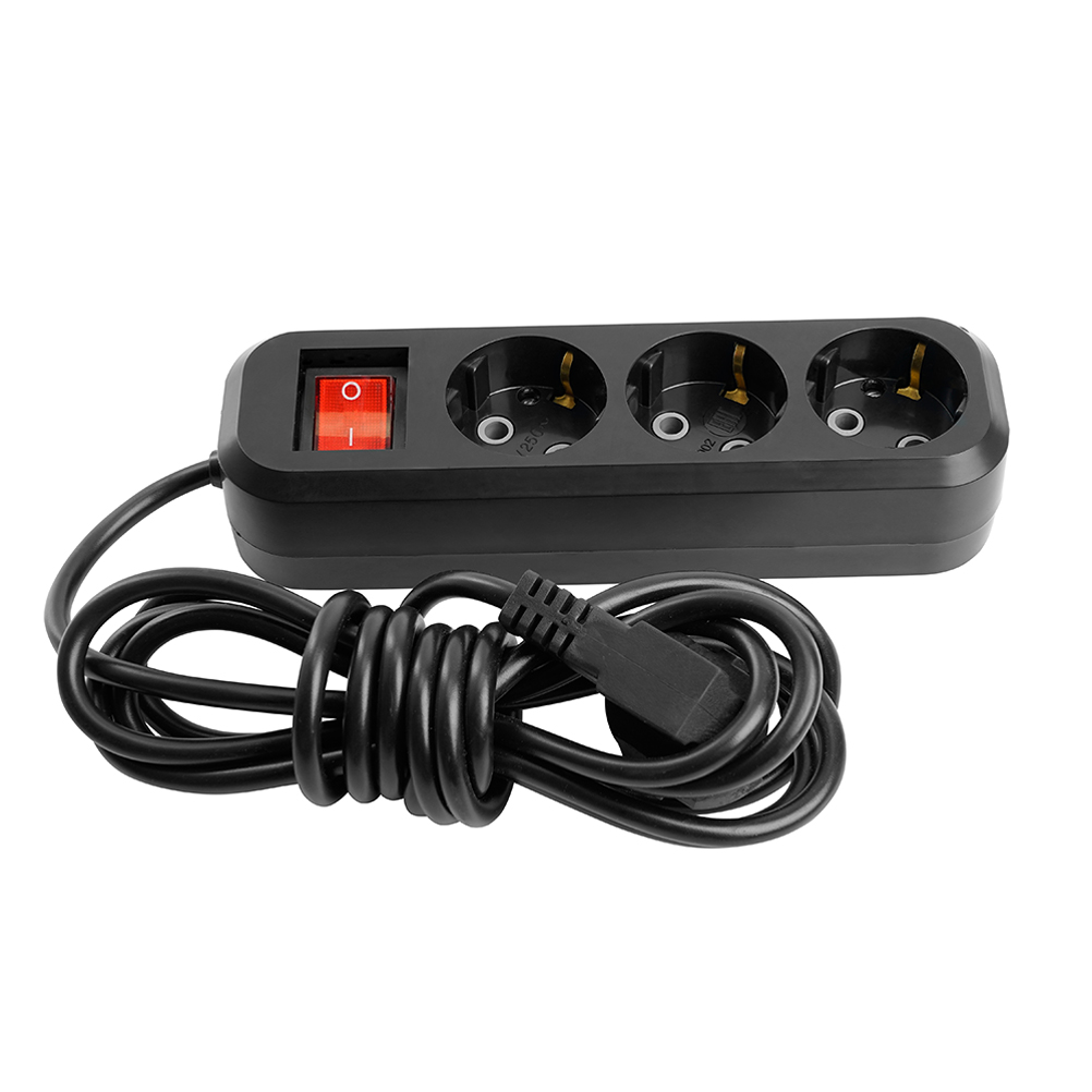 Удлинитель 3-местный с/з с выключателем Stekker Home HM03-31-05 50423