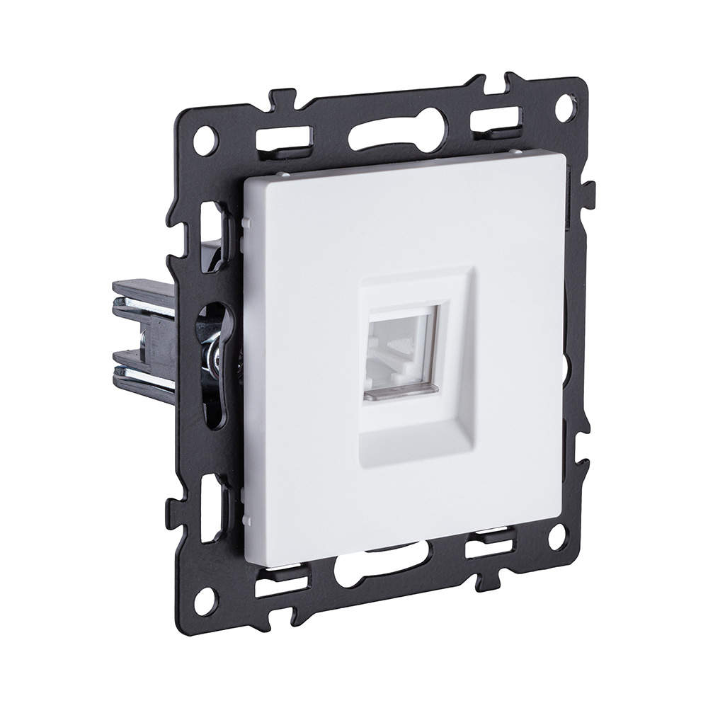 Розетка телефонная RJ11, белый Kollinger Asthetik AS-019WH