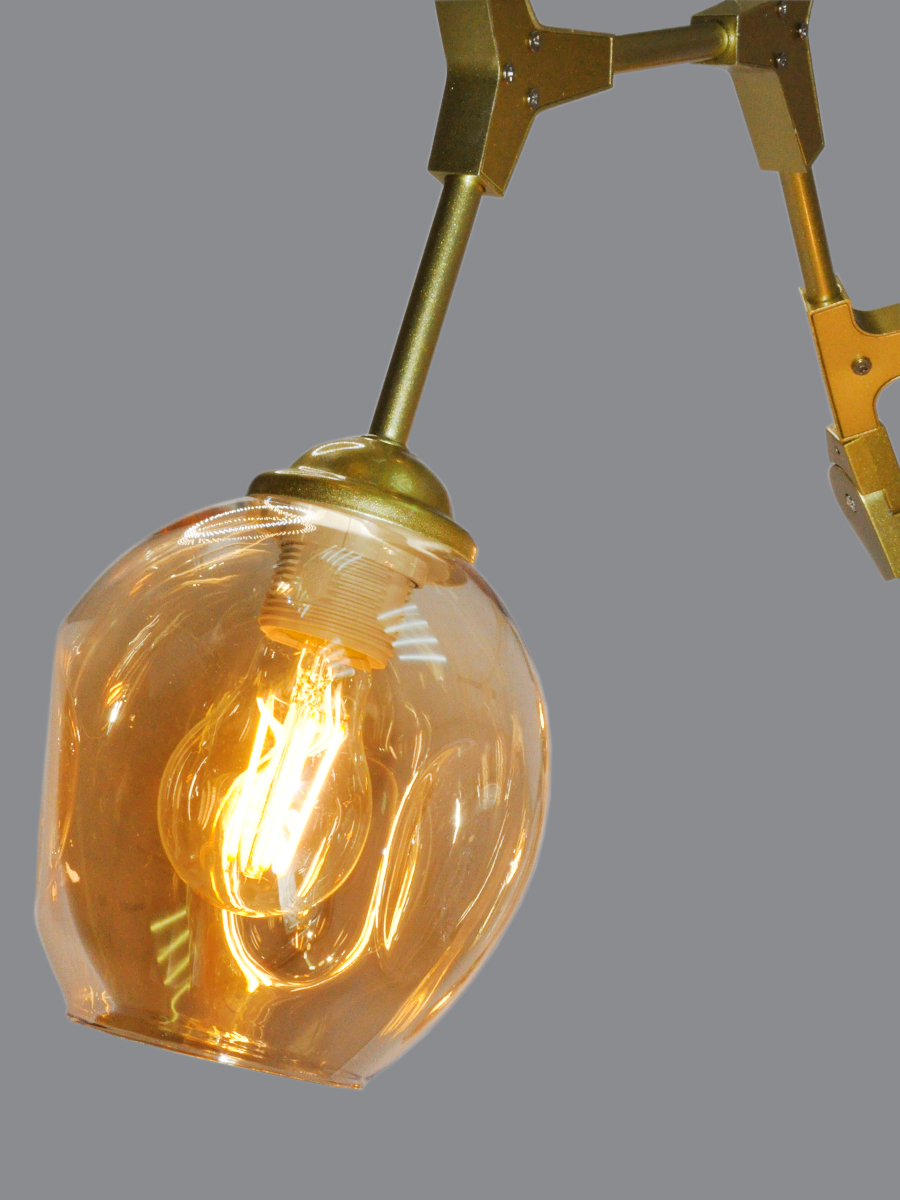 Люстра на штанге Elvan LU-113/6-Е27-Gl