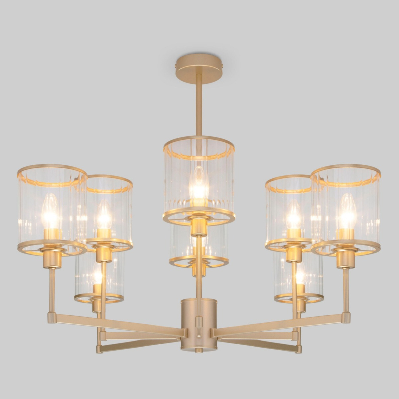 Люстра на штанге Eurosvet Inari 60144/8 золото Smart a061943