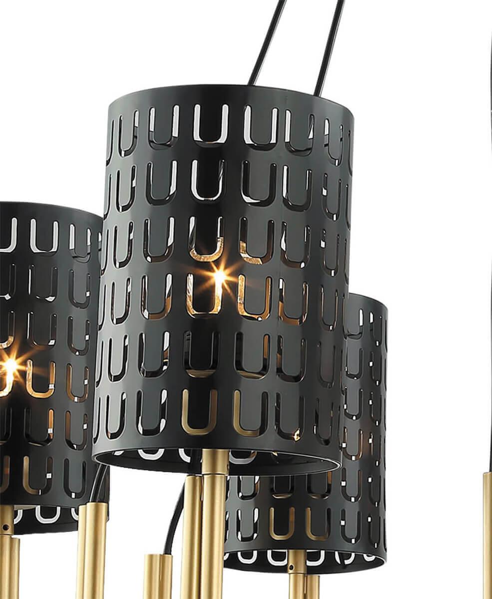 Подвесная люстра Lumien Hall Ноэль 4005/5P-GD-BK