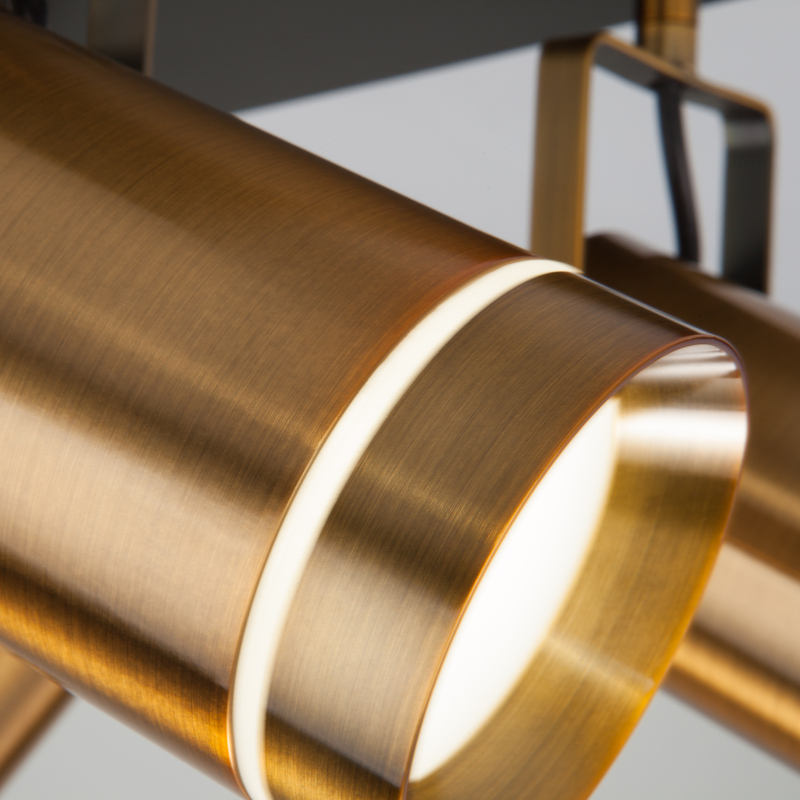 Потолочный светодиодный светильник Eurosvet Bronze 20063/4 античная бронза