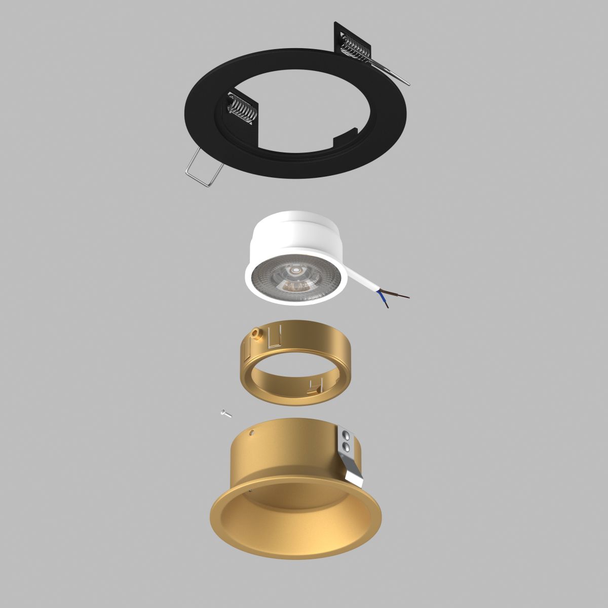 Встраиваемый светильник Lightstar Domino (214617+214603+214003) D61703GMOD