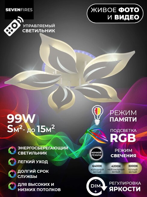 Потолочная люстра Wedo Light Omenya 75391.01.09.05