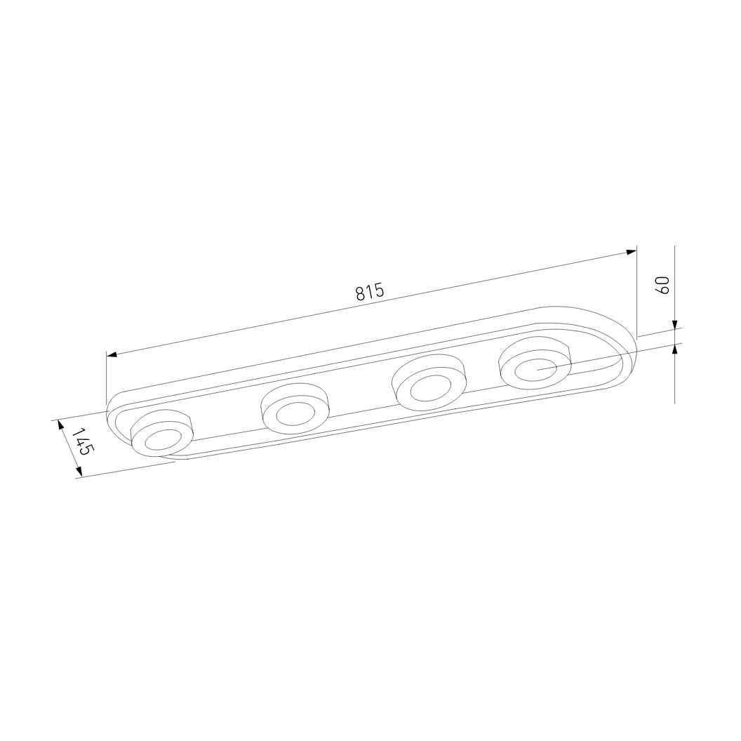Потолочный светильник Eurosvet Slam 20123/4 LED белый/черный