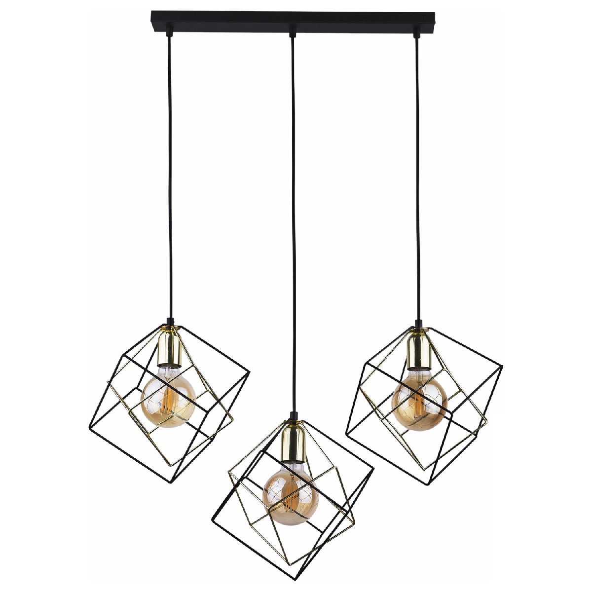 Подвесной светильник Illumico IL2002-3LL-05 BK GD