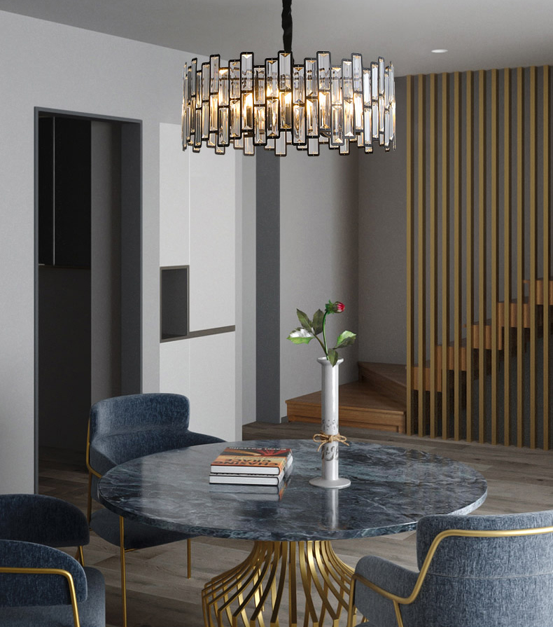 Подвесная люстра Delight Collection D8524P/S black/clear