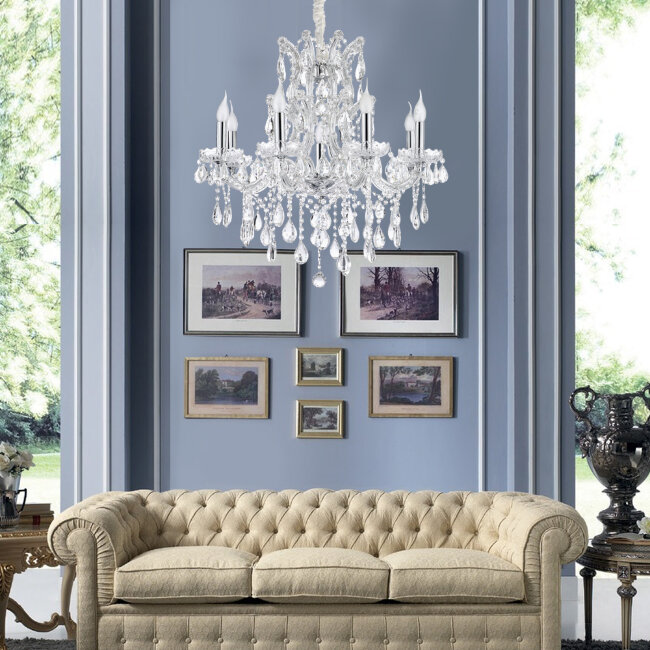 Подвесная люстра Lumien Hall Josephine LH0012/8P-CR