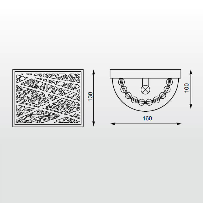 Бра Zumaline BELLA W0066-01A-B5B5
