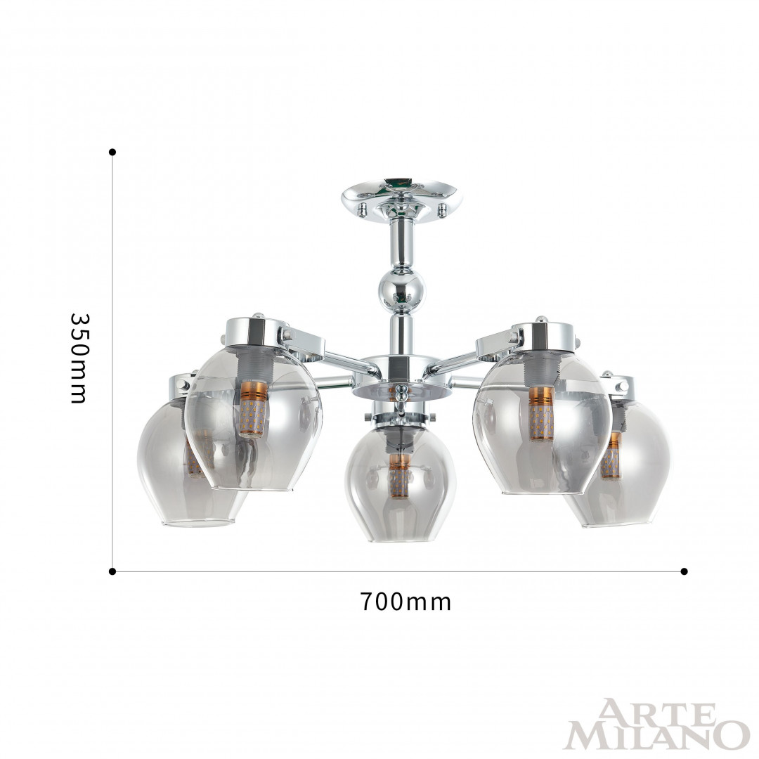 Люстра на штанге Arte Milano Neapolis 273307/5 Ni