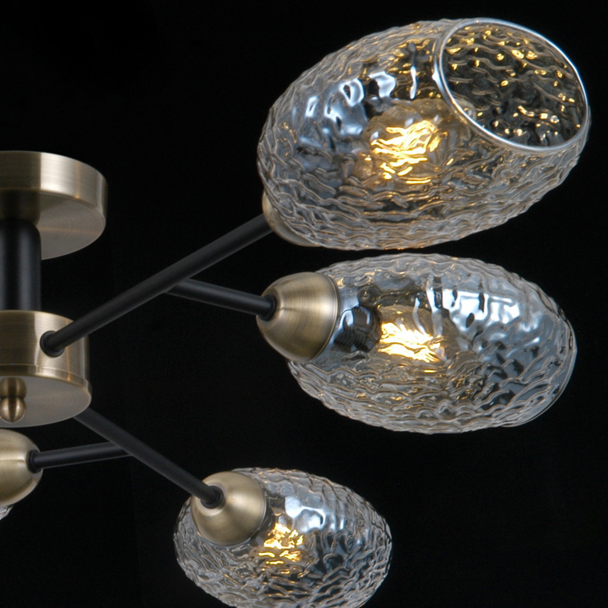 Люстра на штанге Illumico IL0285-6CSQ-79 BK AB