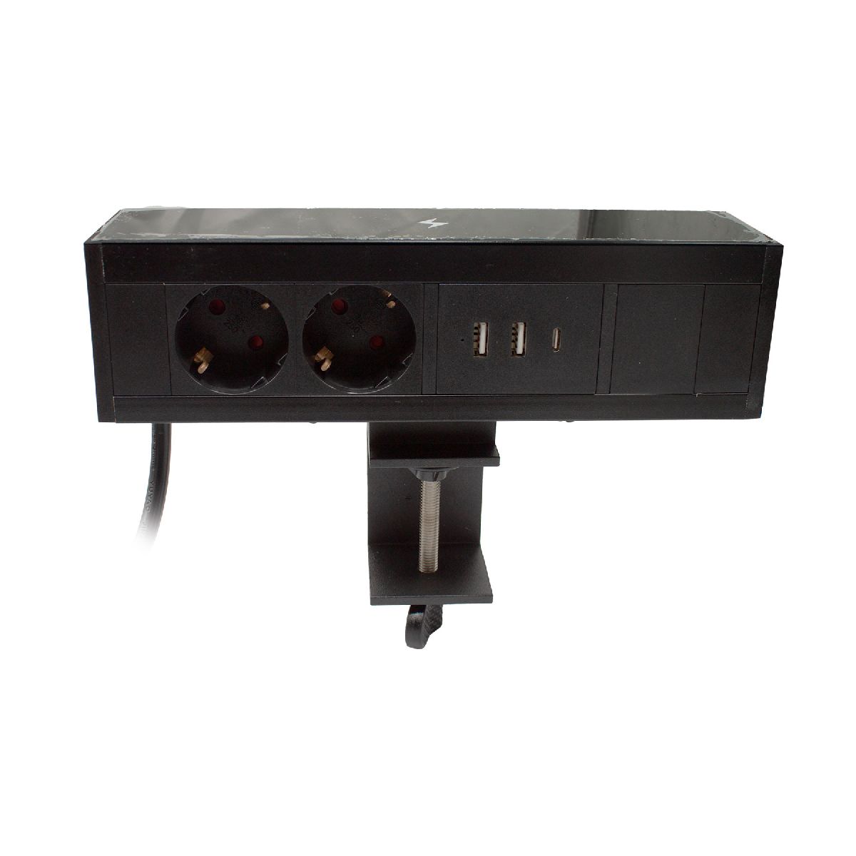 Блок розеток LE4 (2 секции 2 USB + 1 type-C беспроводная зарядка) Mebax 00-00002876