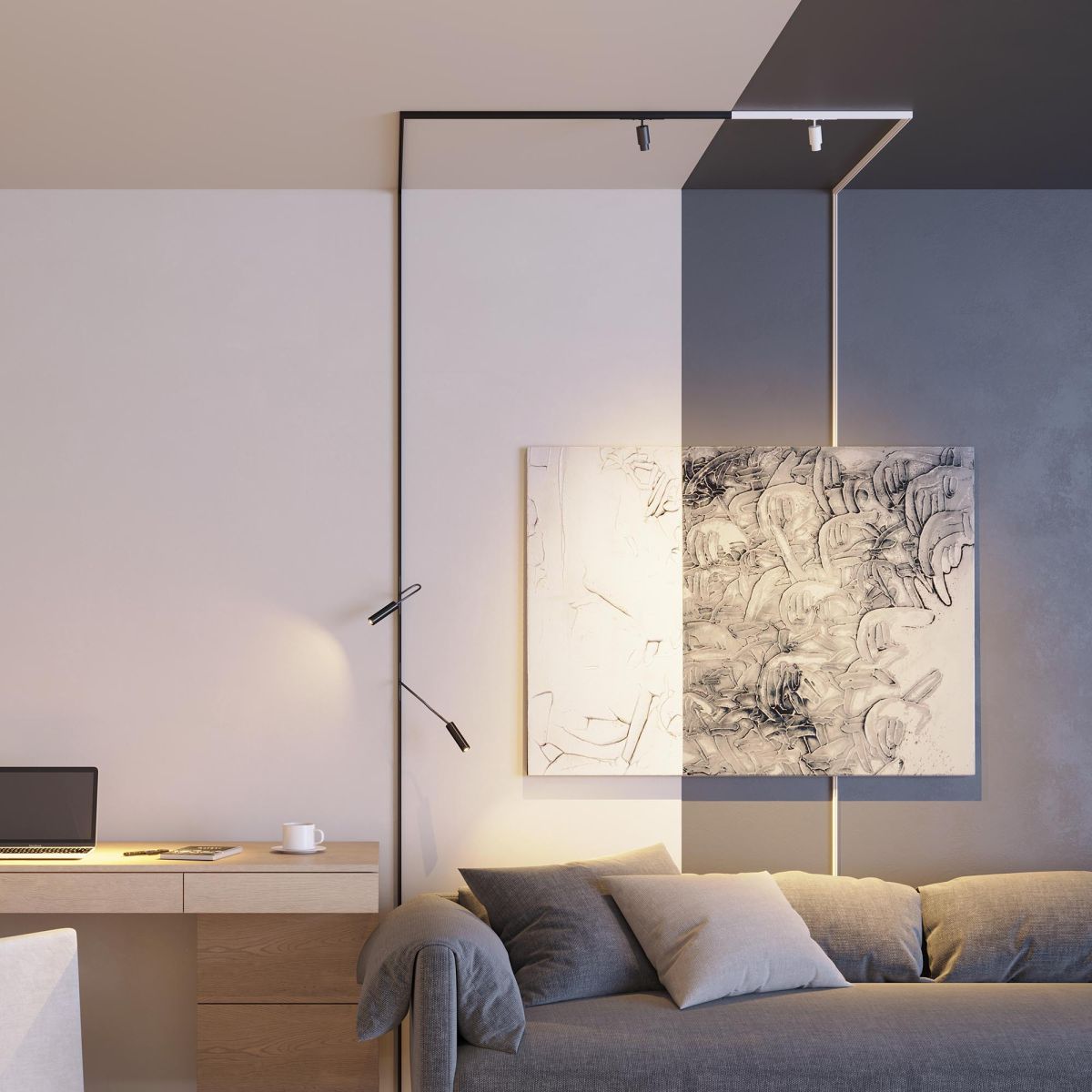 Трековый магнитный светильник Arlight MAG-MICROCOSM-SPOT-FLEX-R26-5W Day4000 (WH, 24 deg, 24V) (IP20 Металл) 051839