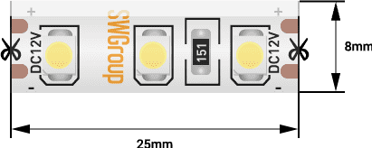 Светодиодная лента SWG SWG3120-12-9.6-G-65-M 013102