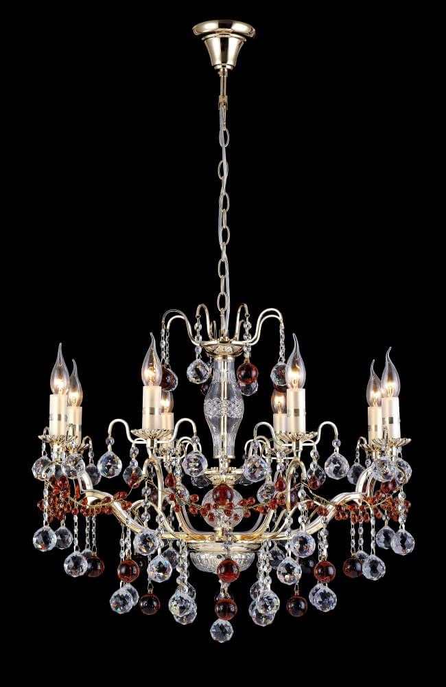 Подвесная люстра Crystal Lux FRUTA SP8 GOLD