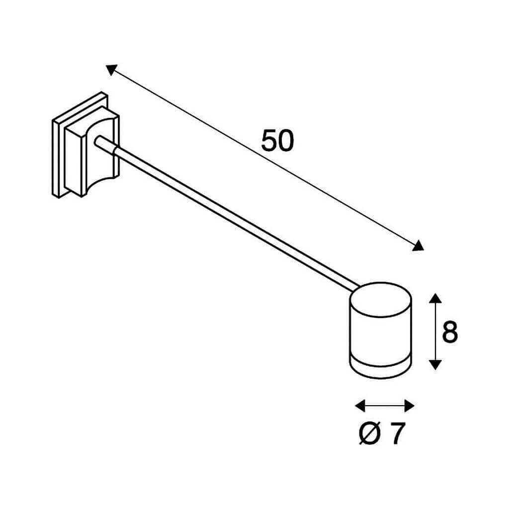 Уличный настенный светильник SLV Myra 233124