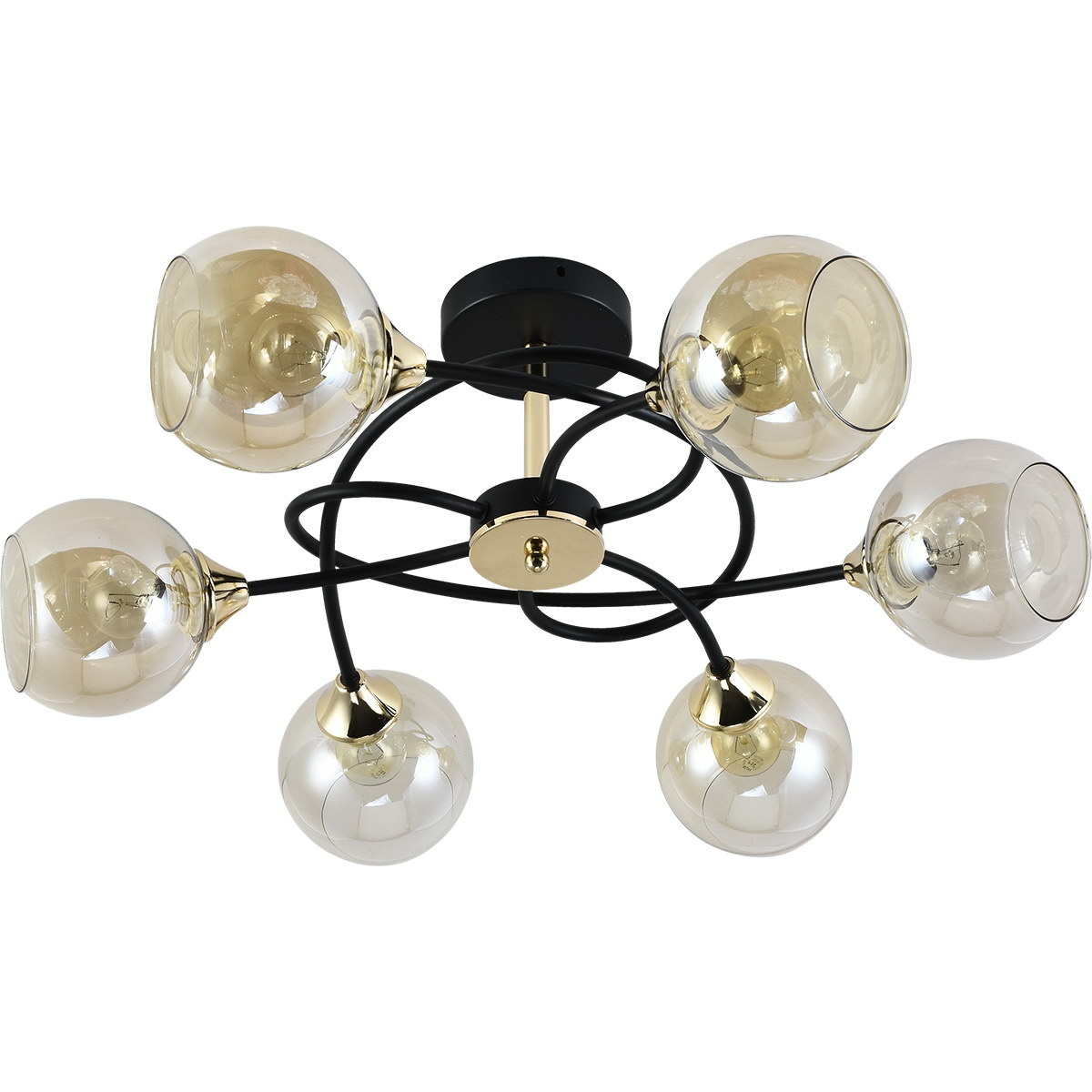 Люстра на штанге Reluce 01356-0.3-06B BK+FGD