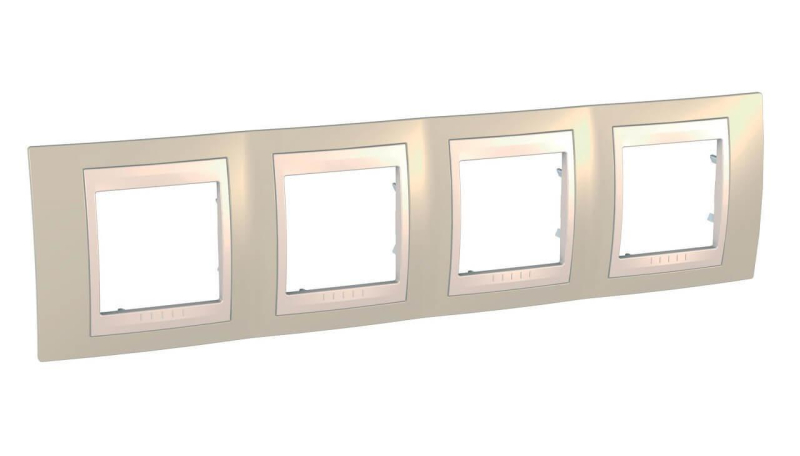 Рамка 4-постовая Schneider Electric Unica Хамелеон MGU6.008.567