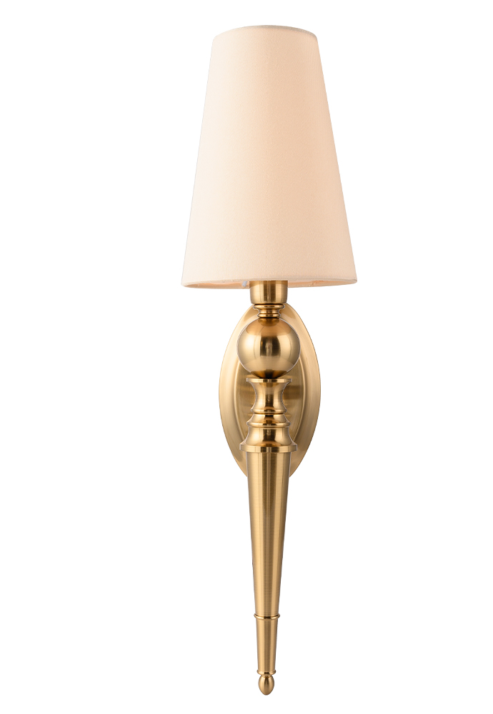 Бра на штанге Crystal Lux PER AP1 BRASS/BEIGE