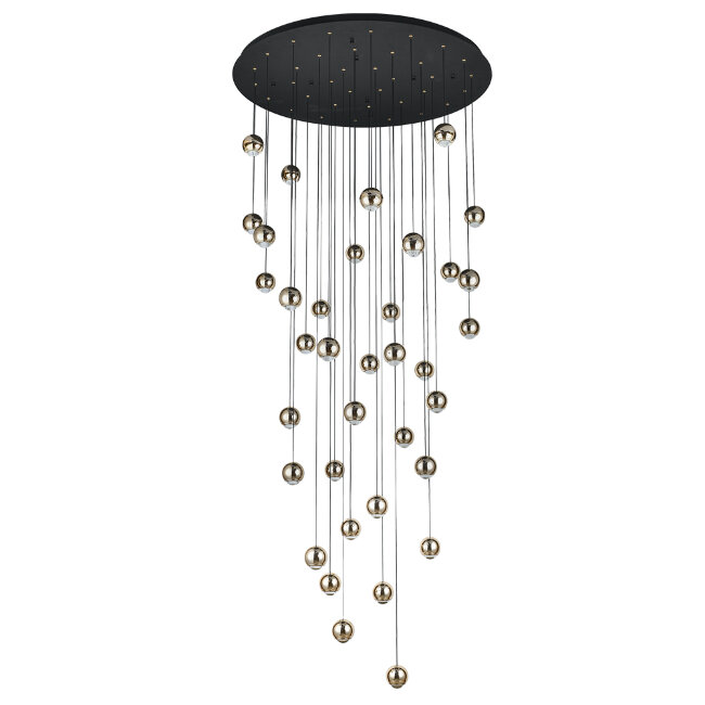 Подвесная люстра Lumien Hall Danay LH8027/36P-BK-SGD