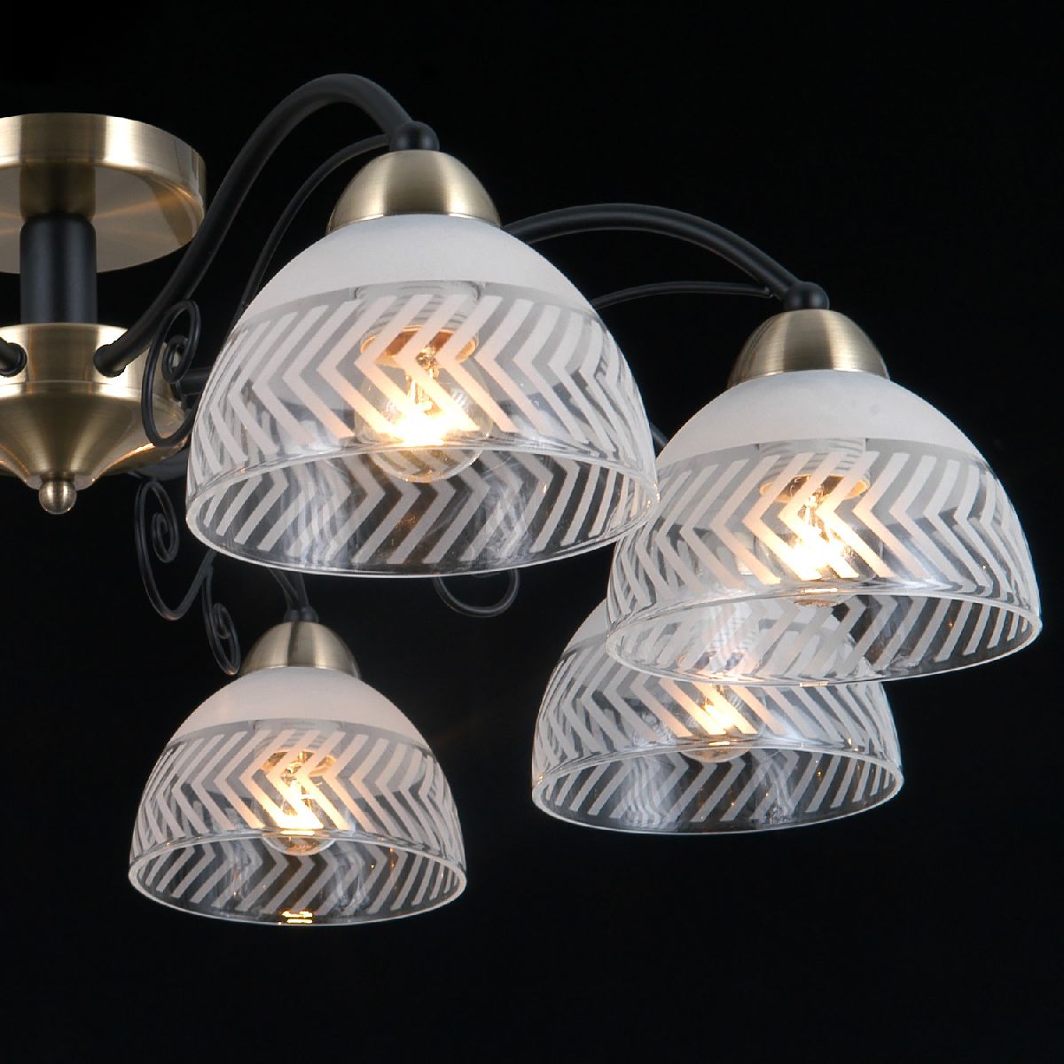 Потолочная люстра Illumico IL0435-8CSQ-24 BK AB SPICA