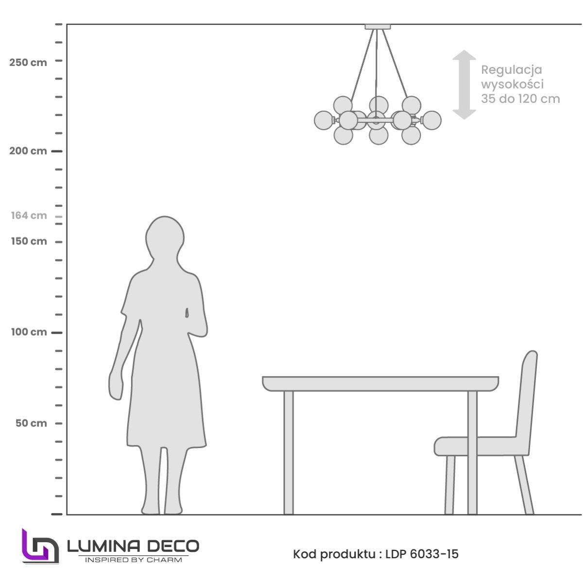 Подвесная люстра Lumina Deco Marsiada LDP 6033-25 FGD