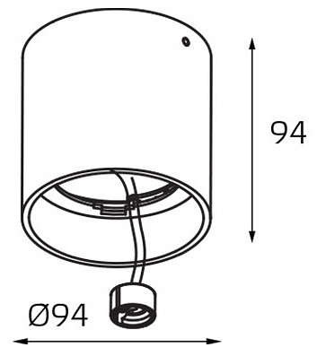Накладной светильник Italline SKY black