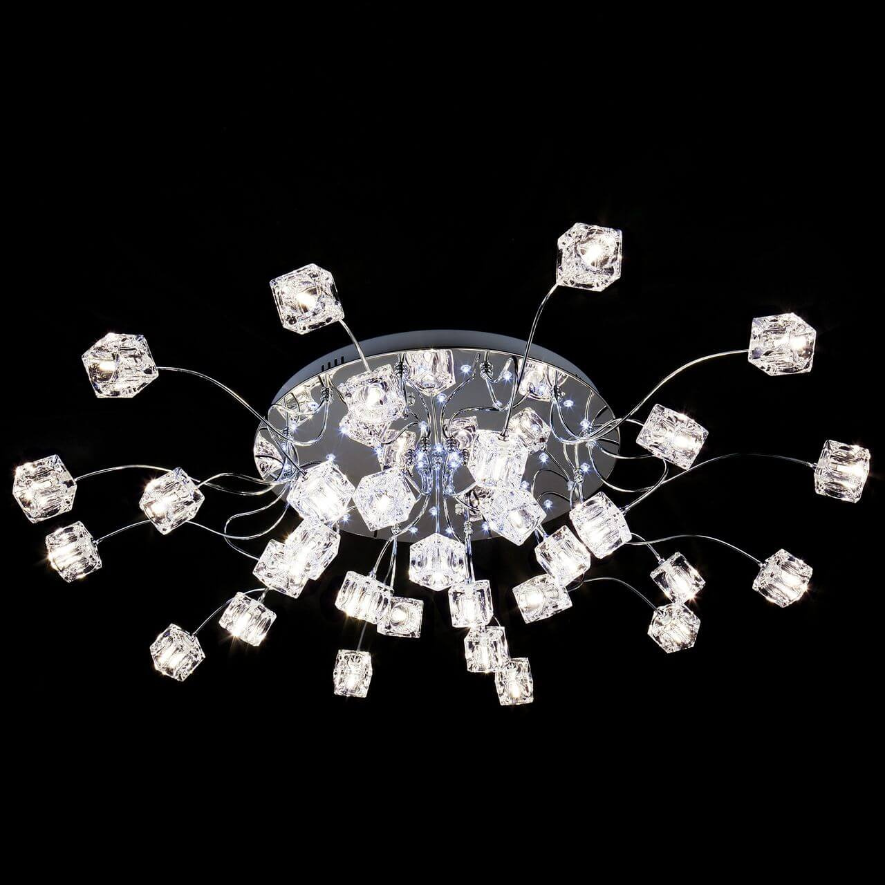 Потолочная светодиодная люстра Eurosvet Trinity 80113/31 хром/белый