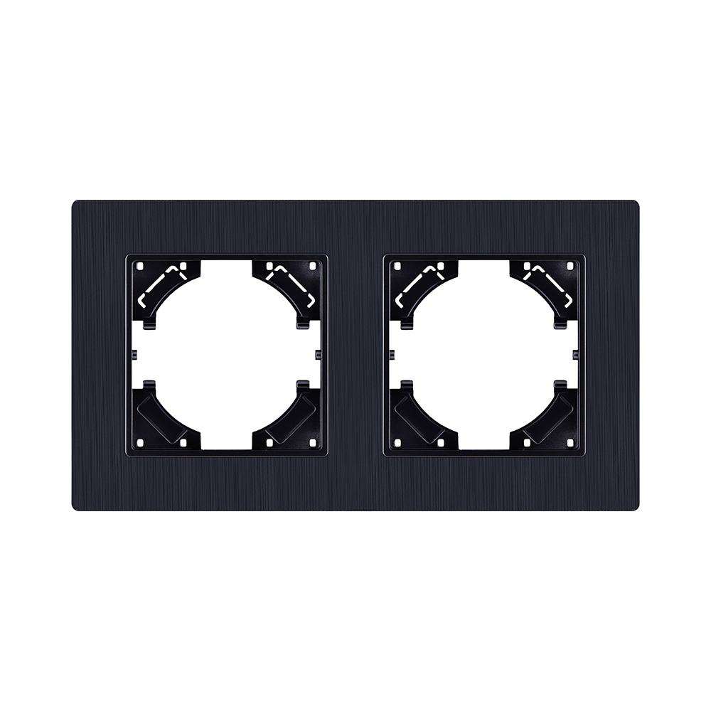 Рамка 2-постовая, черный Kollinger Eleganz Plex EP2BK