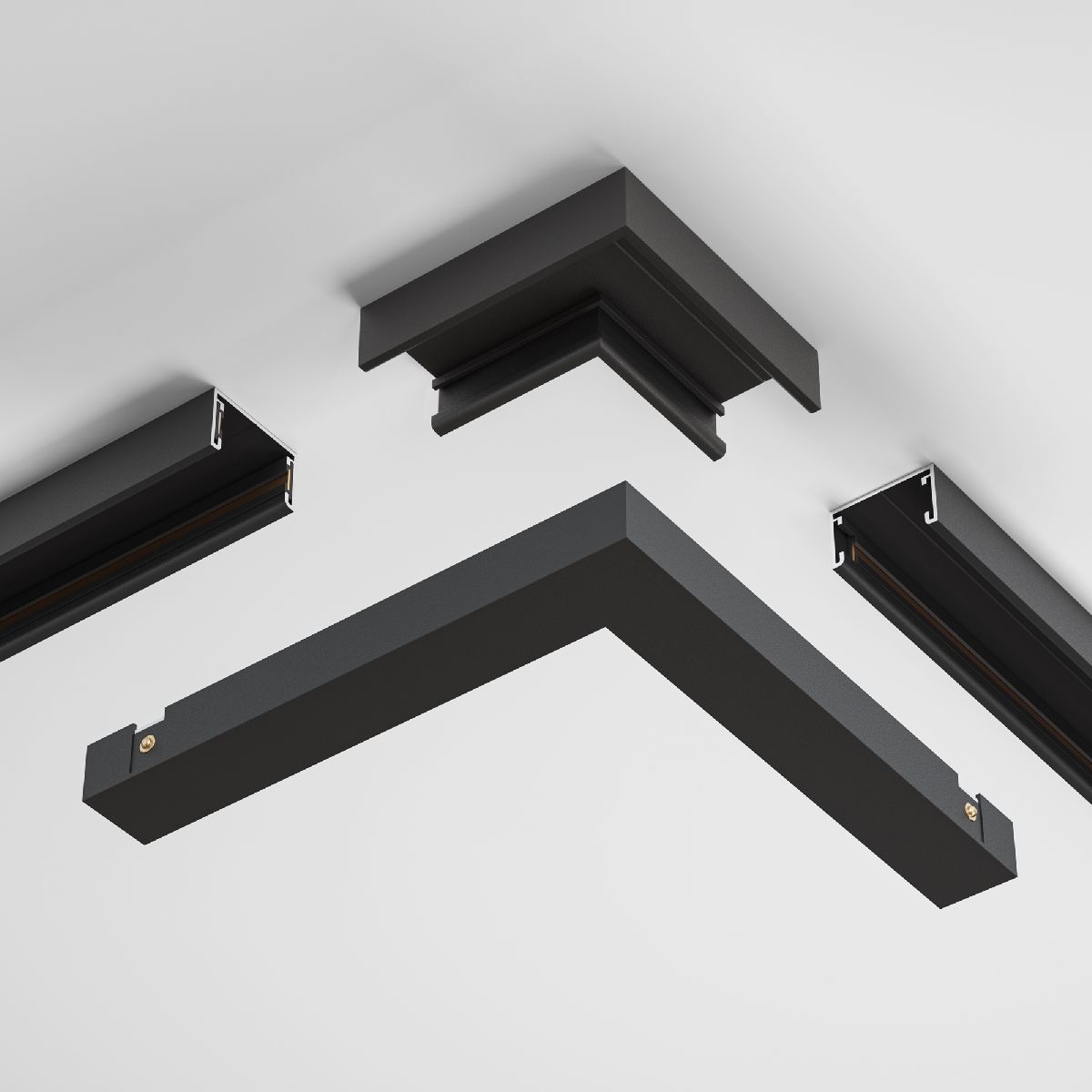 Угловой коннектор питания Maytoni Basity TRA172CPC-1B