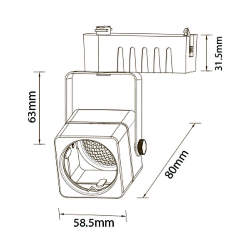 Трековый однофазный светильник Horoz Rabat 115-002-0001 HRZ33002824