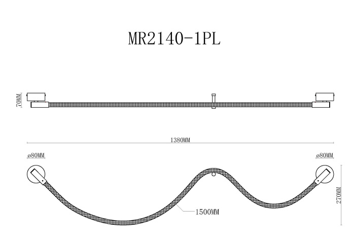 Настенный светильник Myfar Kenneth MR2140-1WL