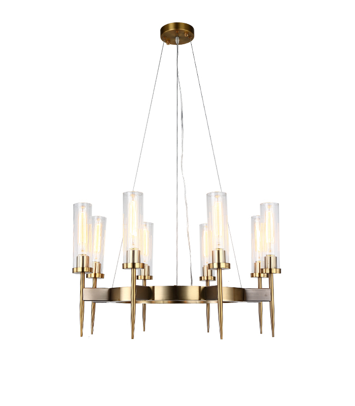 Подвесная люстра Delight Collection Alouette KM0936P-8 brass