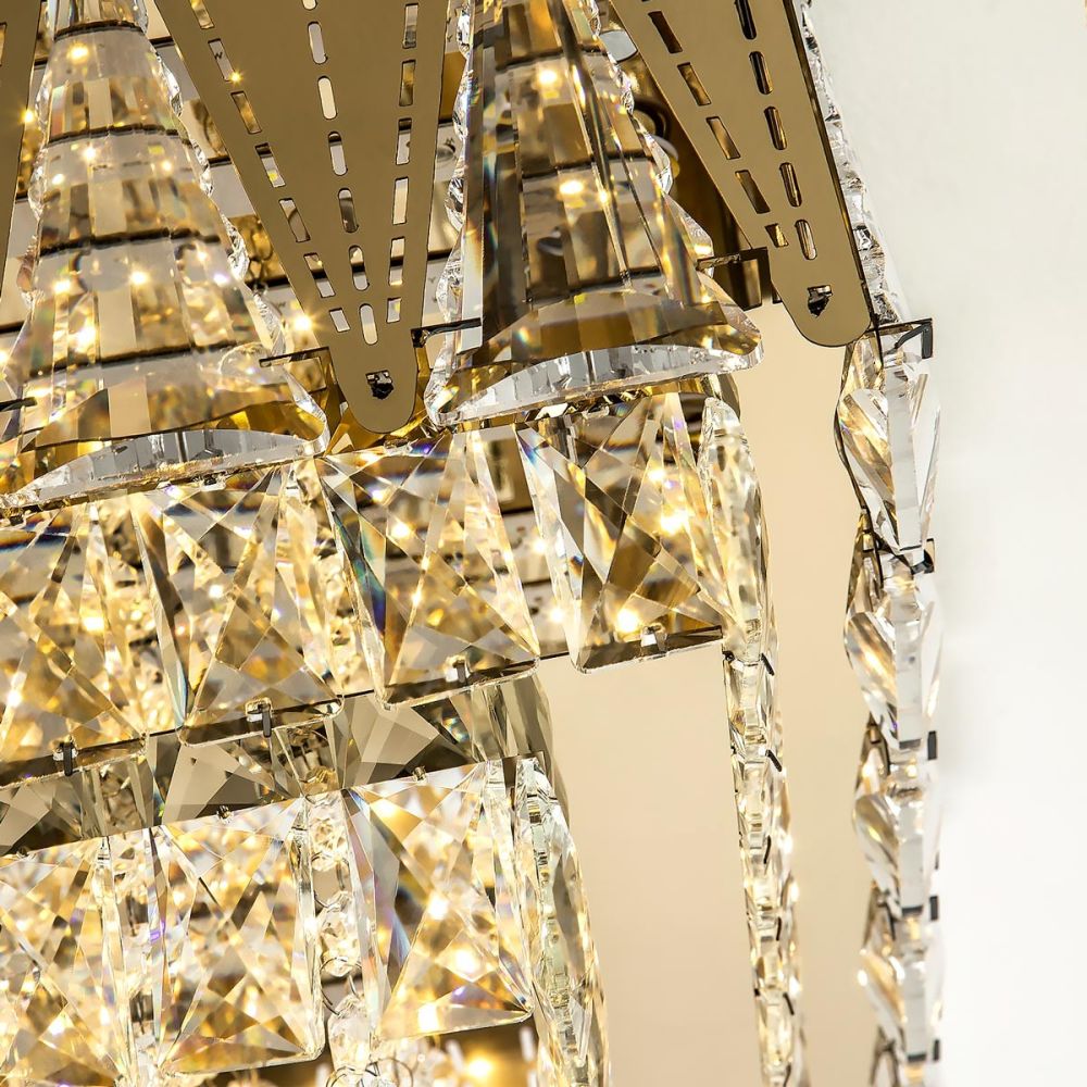 Потолочная люстра LED4U L9437-500-500 GD с УД