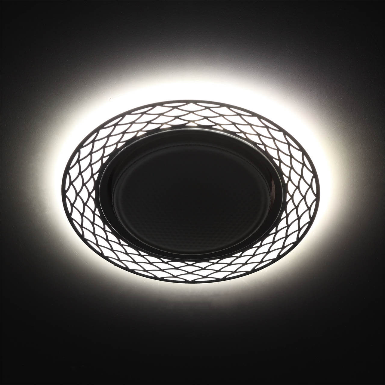 Встраиваемый светильник ЭРА DK LD37 WH/BK Б0037386