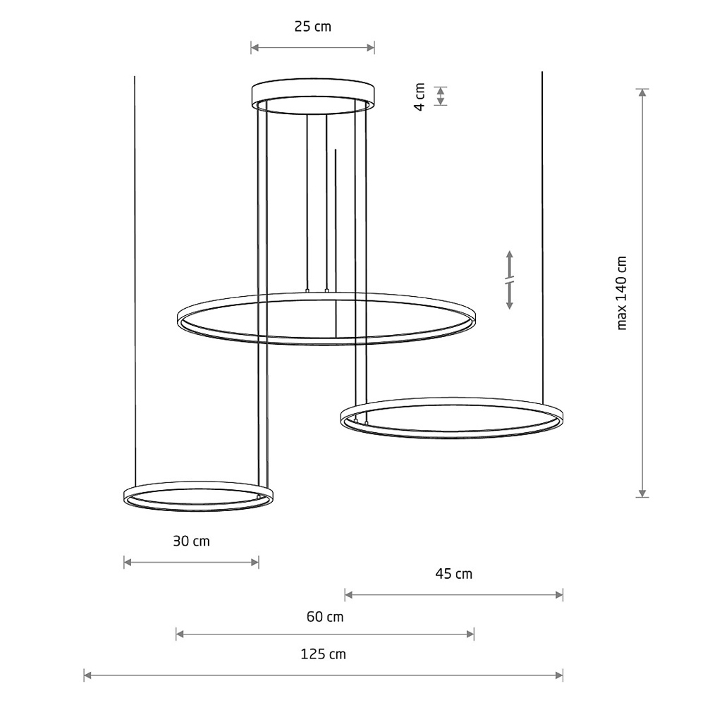 Подвесная люстра Nowodvorski Circolo Led Black 10817