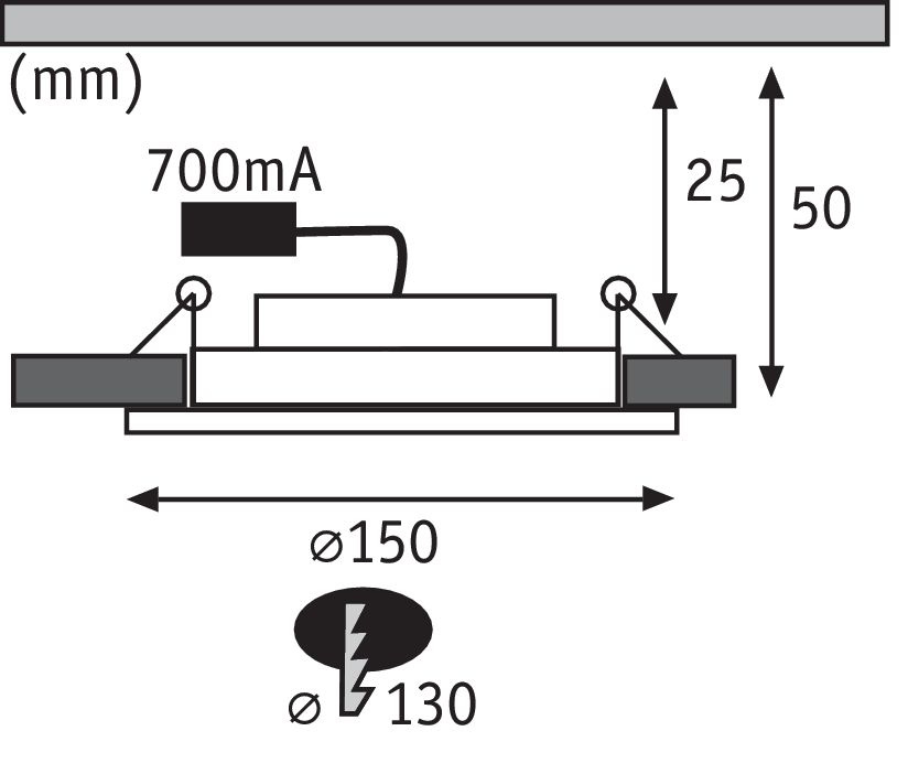 Встраиваемый светодиодный светильник Paulmann Premium Line Dot 92693