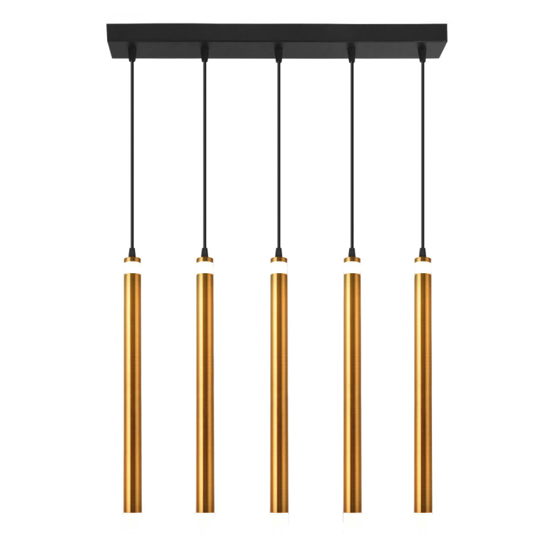 Подвесной светодиодный светильник Eurosvet Maestro 50133/5 LED бронза