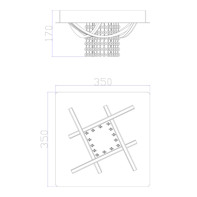 Потолочная люстра светодиодная Zumaline CANTO BL180314