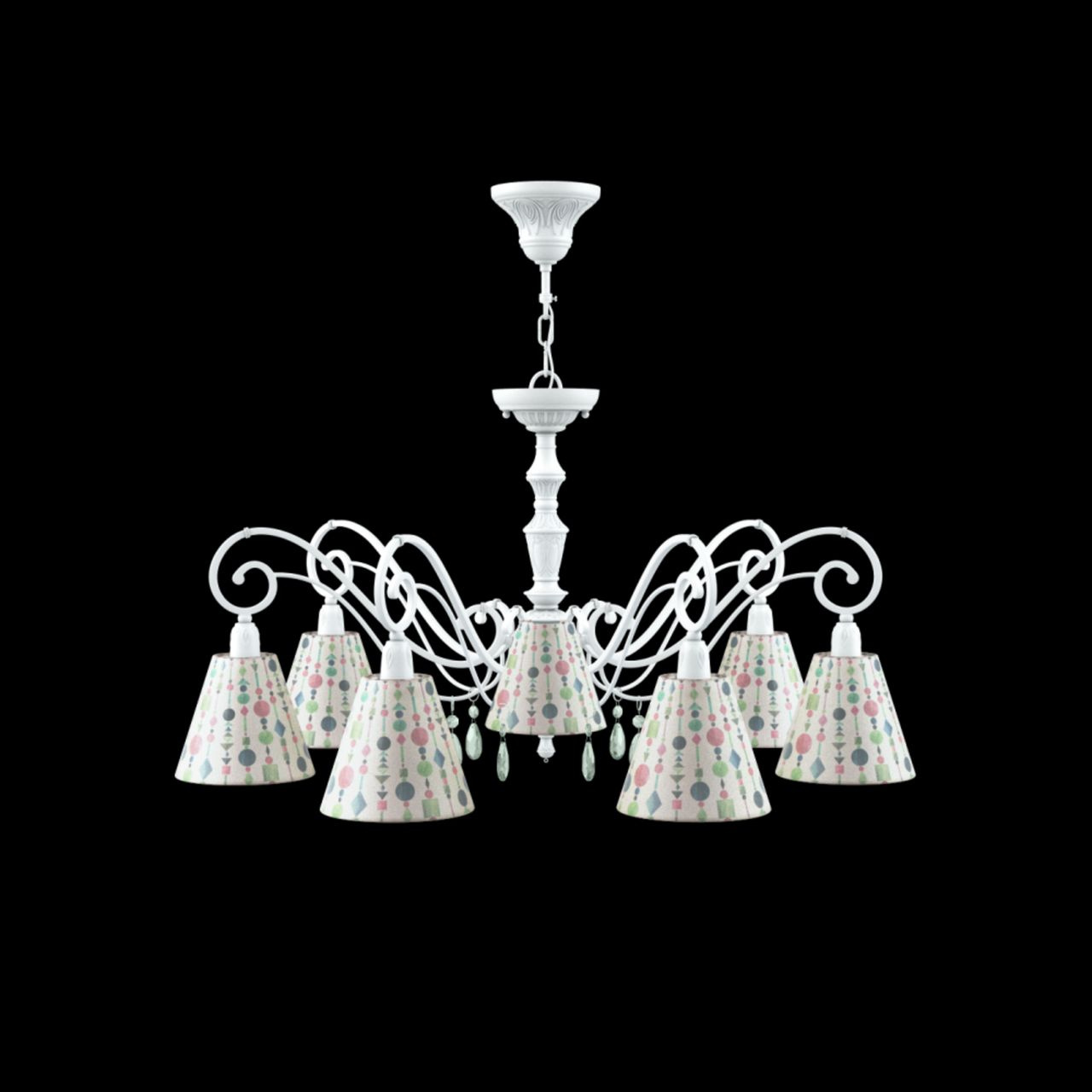 Подвесная люстра Lamp4you Classic E3-07-WM-LMP-O-17-CRL-E3-07-GR-DN