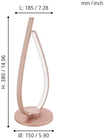 Настольная лампа Eglo Palozza 97364