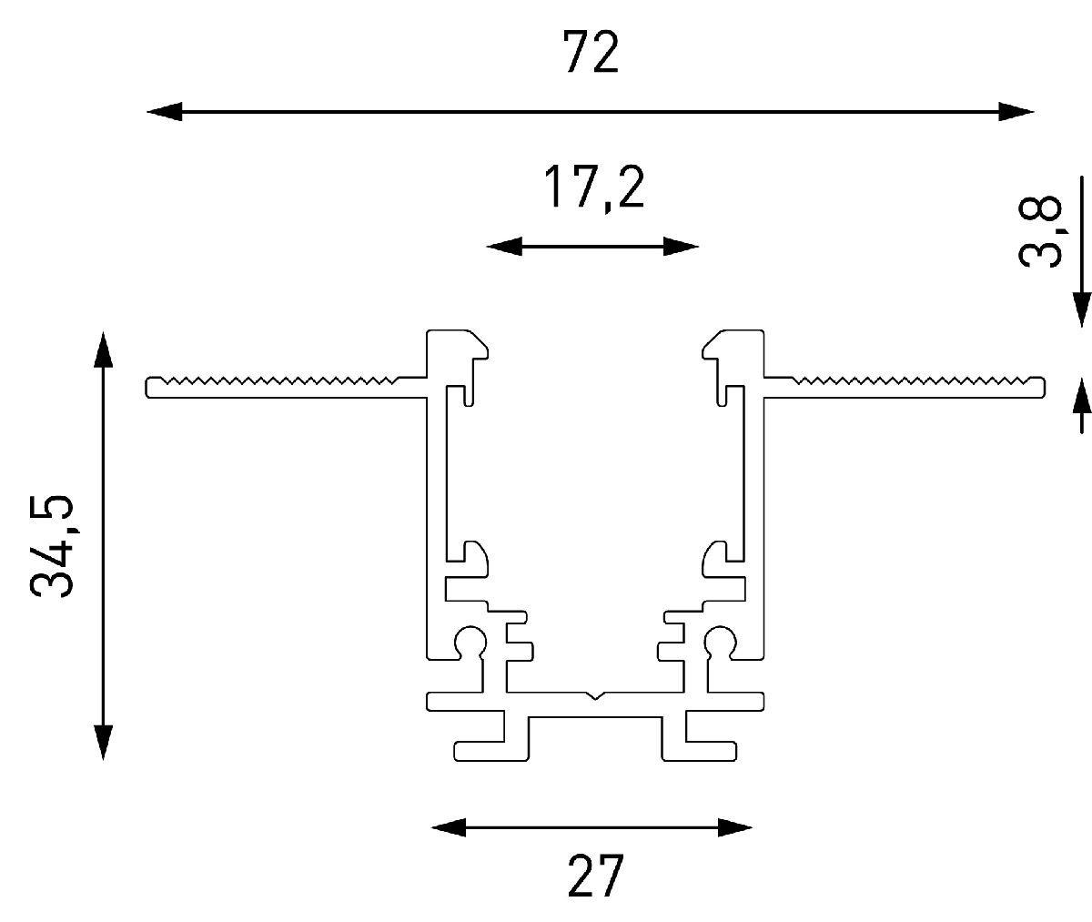 Шинопровод встраиваемый Lumker SY-LINK-20T2S-2.5-WH 019269