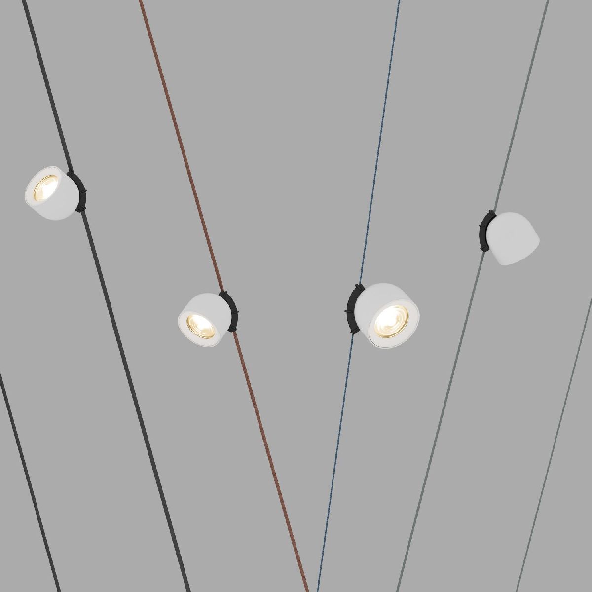 Трековый однофазный светильник Denkirs Belty Spot DK5541-WH+BK